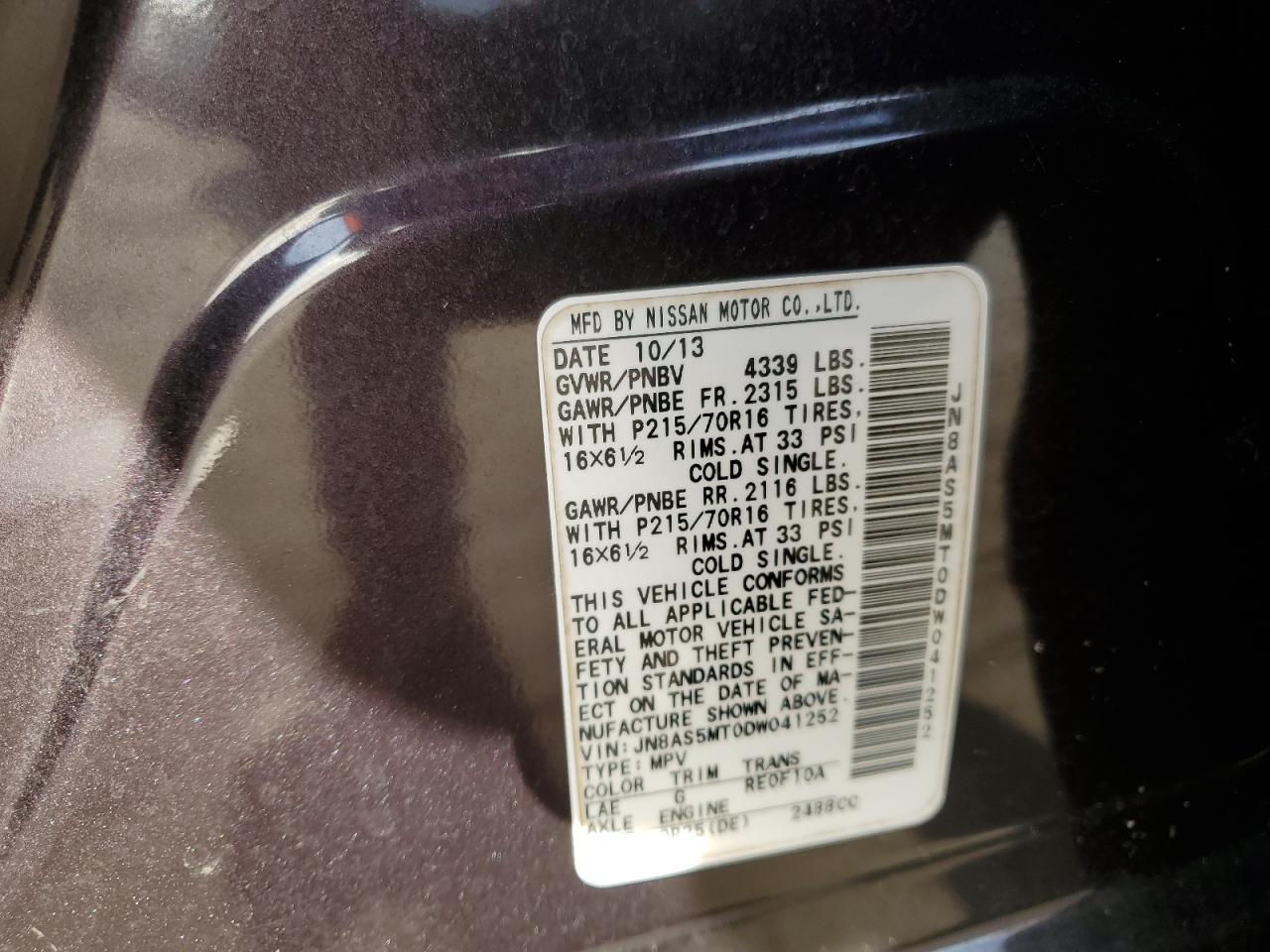 Nissan Rogue S Image 7