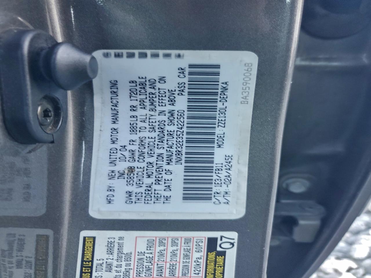 Toyota Corolla Ce Image 12