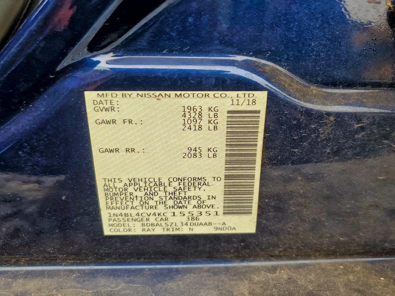 Nissan Altima Sr Image 9