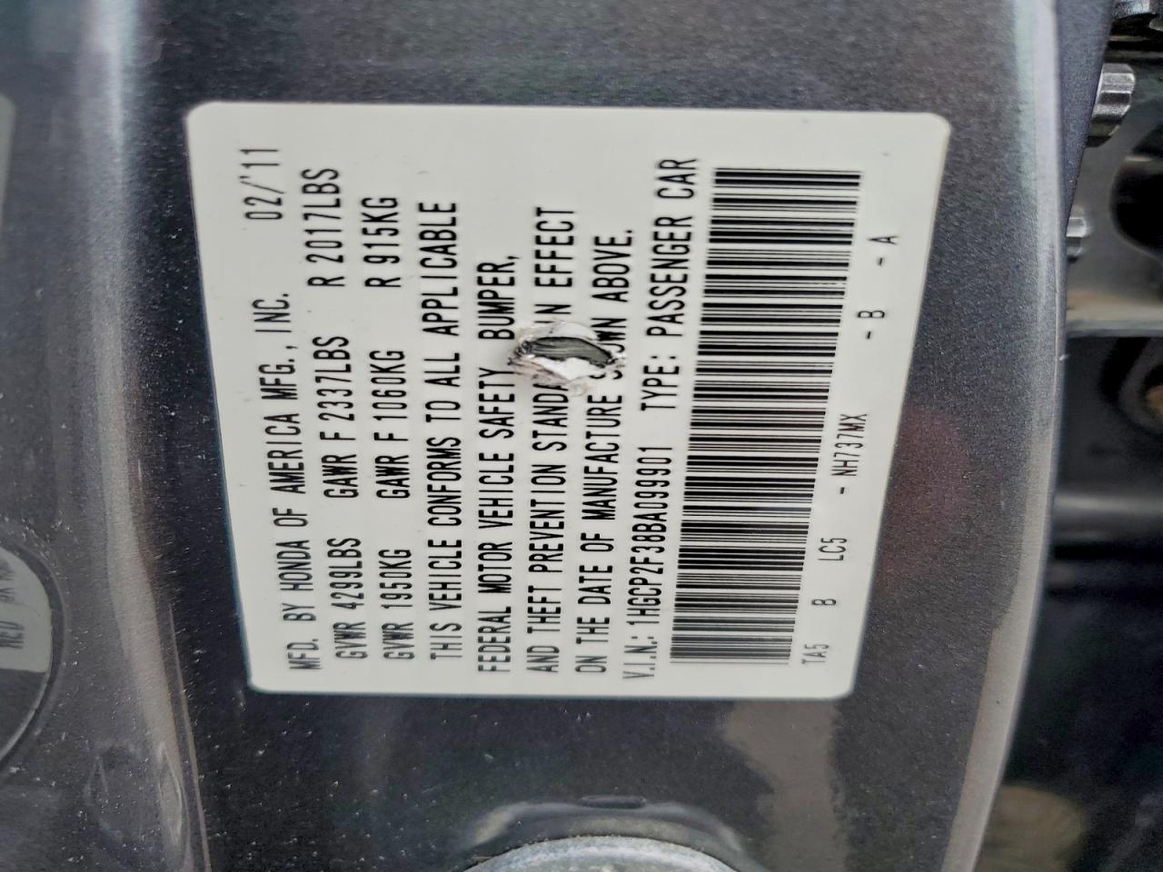 Honda Accord Lx Image 9