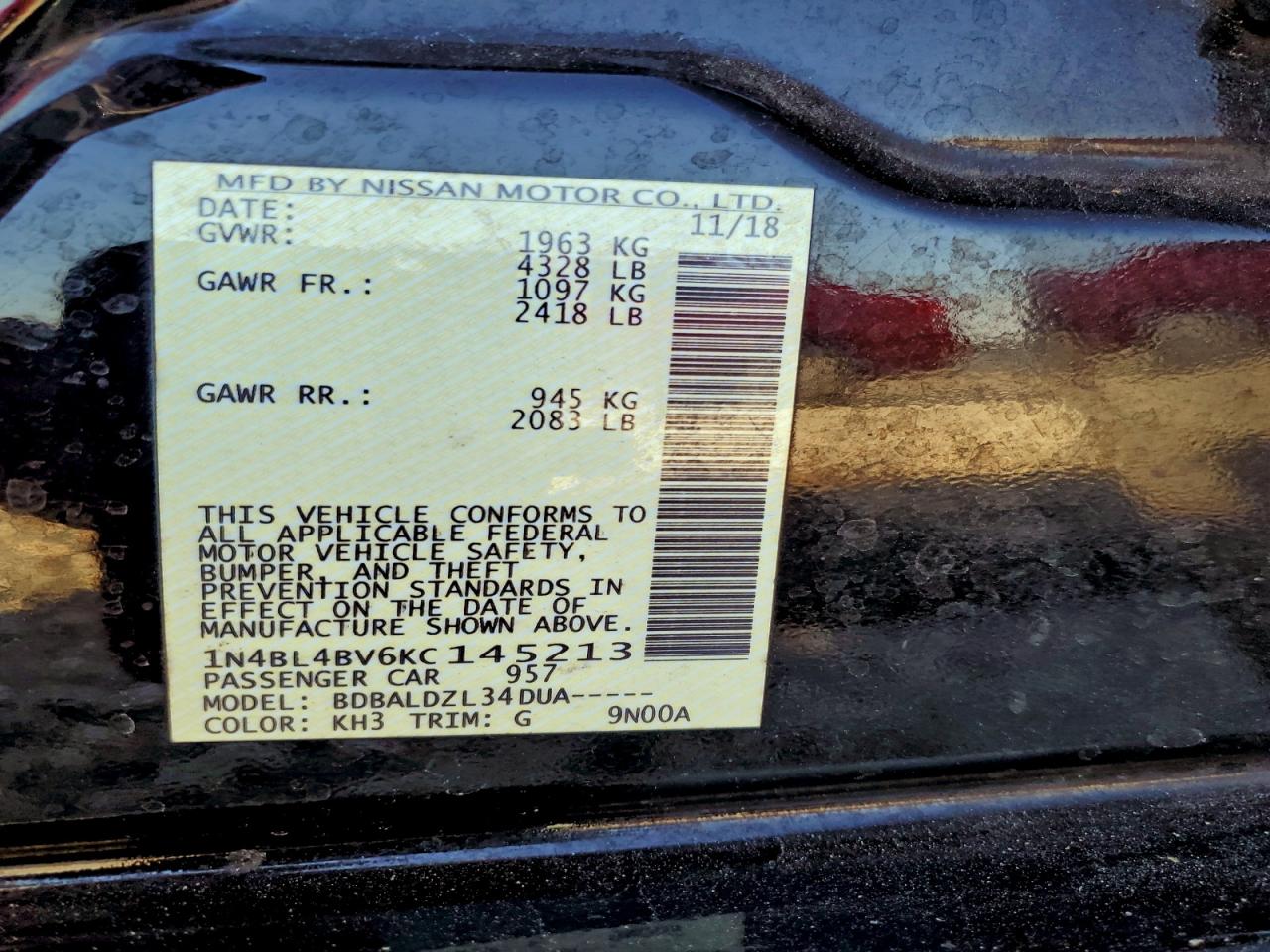 Nissan Altima S Image 12