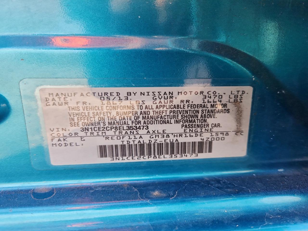 Nissan Versa S Image 10