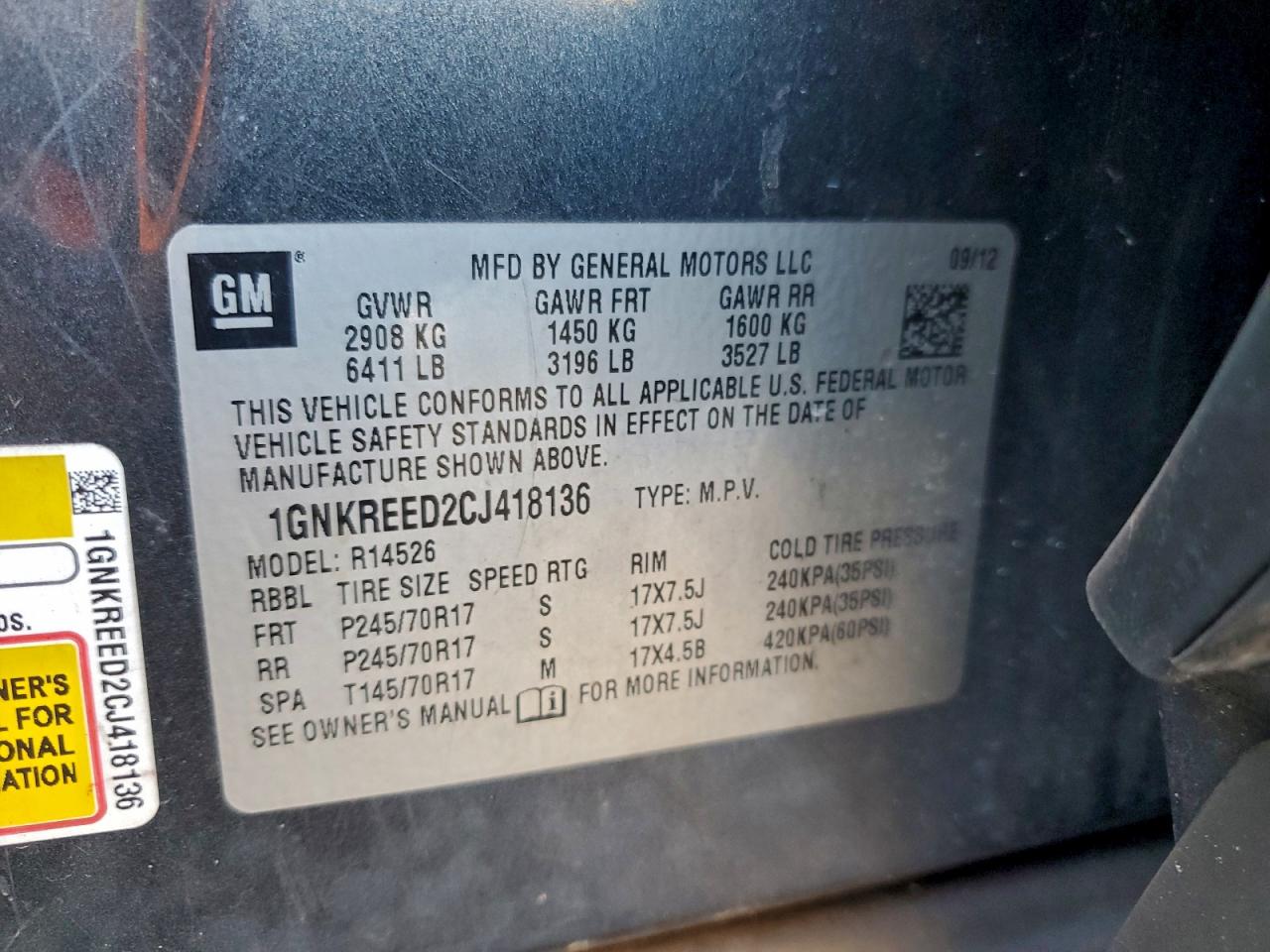 Chevrolet Traverse Ls Image 9